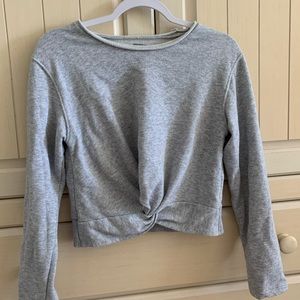 Aerie grey Cropped sweatshirt
